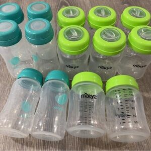 Evenflo & Matyz Advanced Breast Milk Collection Bottles 5oz 6 Pack & 6oz 8 Pack